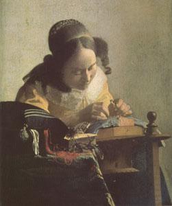Jan Vermeer The Lacemaker (mk05) oil painting picture